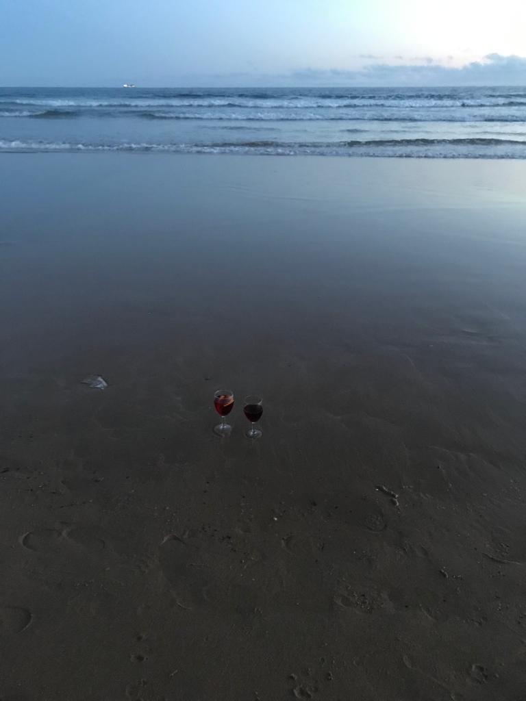Cinzas no mar e um copo de vinho